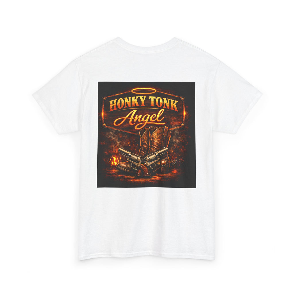 Honky Tonk Angel Tee — Vintage Country Music Western Graphic T-Shirt