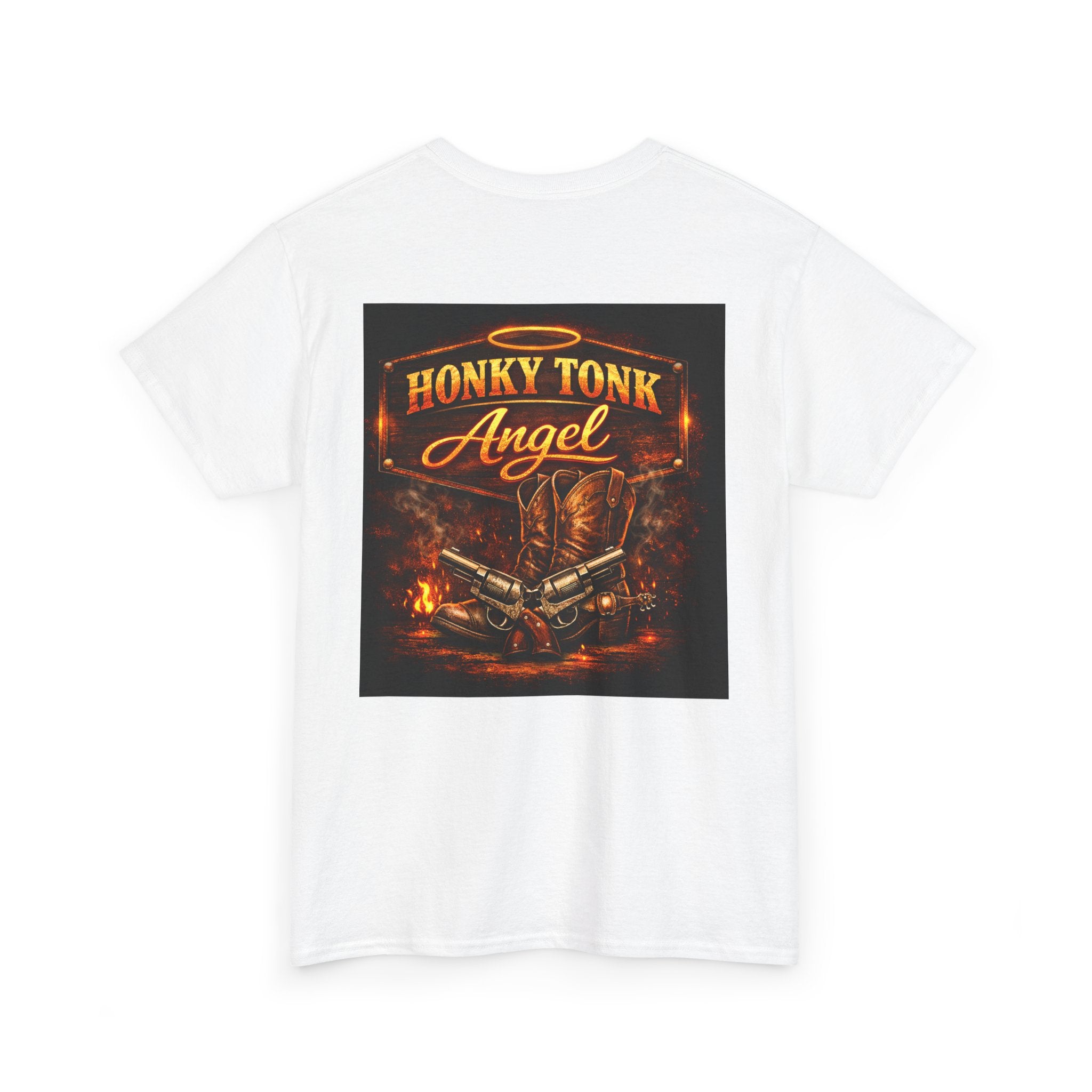 Honky Tonk Angel Tee — Vintage Country Music Western Graphic T-Shirt