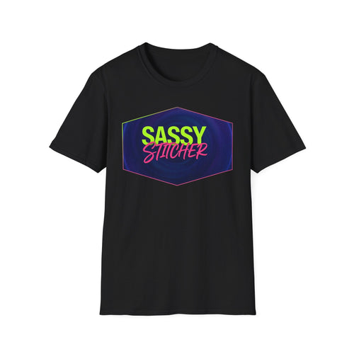 Copy of Sassy Stitcher T-Shirt — Retro Neon Embroidery Lover Tee