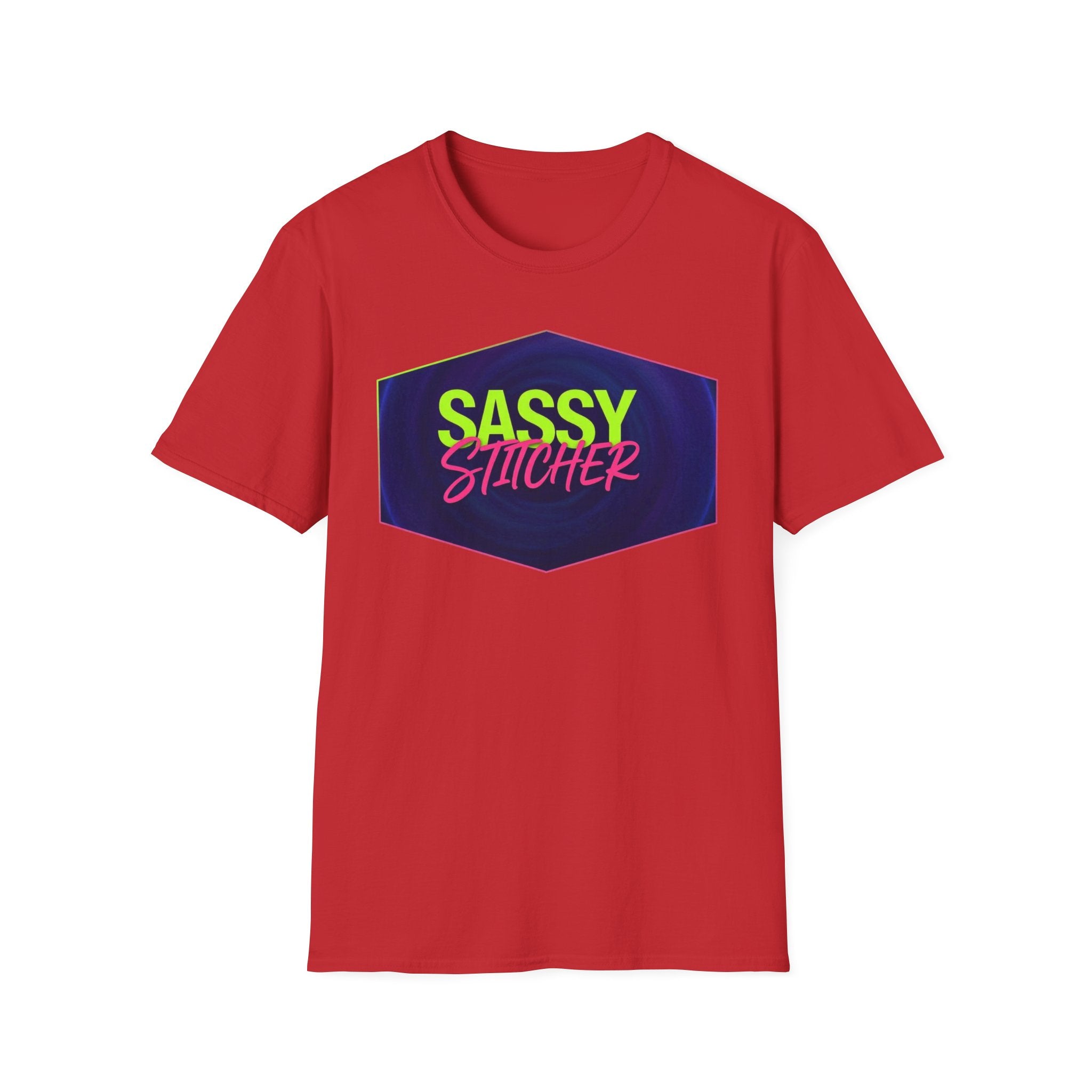 Copy of Sassy Stitcher T-Shirt — Retro Neon Embroidery Lover Tee