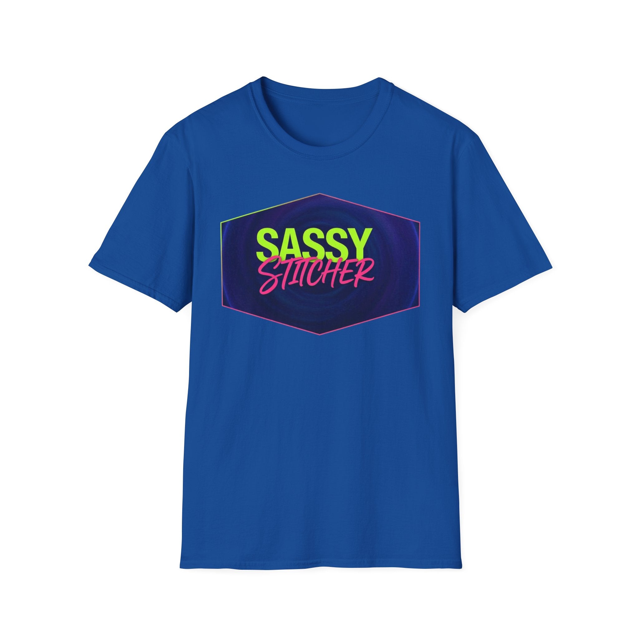 Copy of Sassy Stitcher T-Shirt — Retro Neon Embroidery Lover Tee