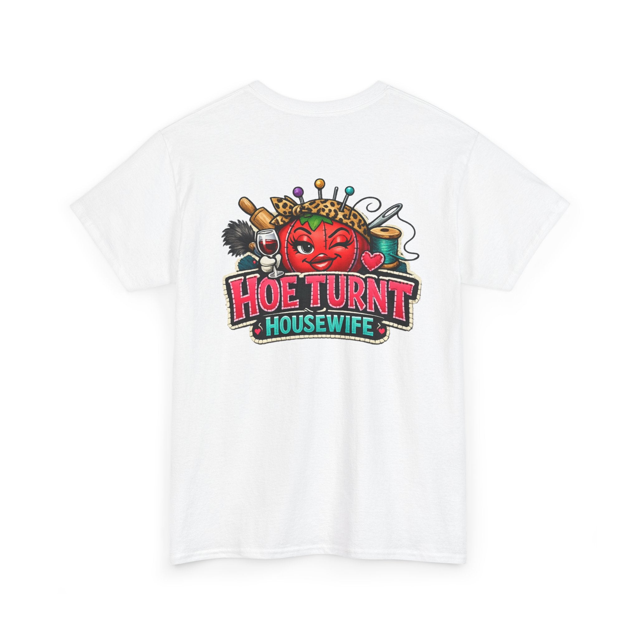 T-Shirt — "Hoe Turnt Housewife" Retro Kitchen Pinup Graphic Tee
