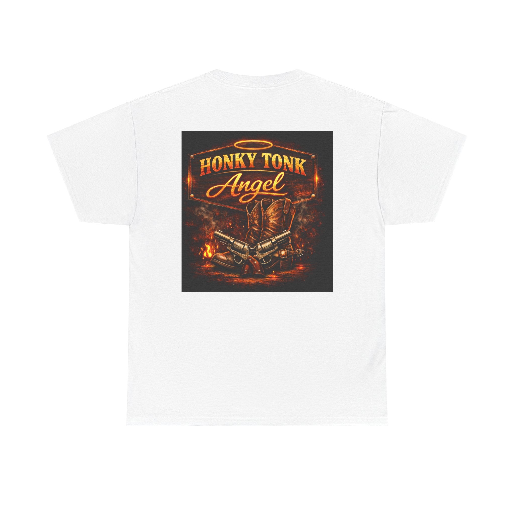 Honky Tonk Angel Tee — Vintage Country Music Western Graphic T-Shirt
