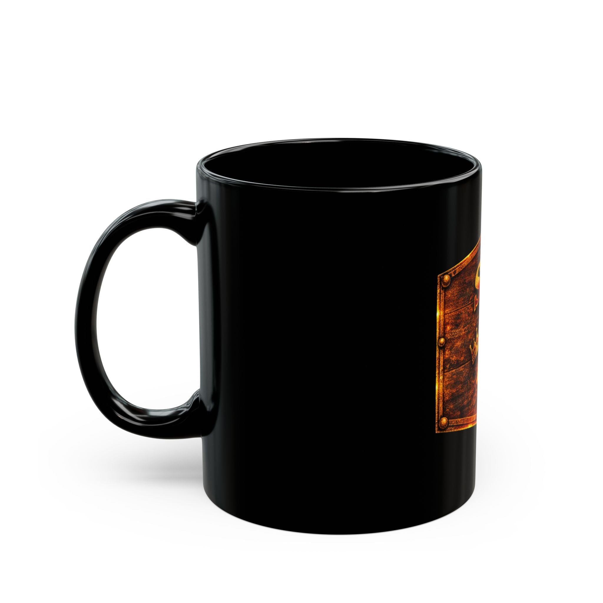 Southern Queen Black Coffee Mug — Rustic Crown Design (11oz & 15oz)